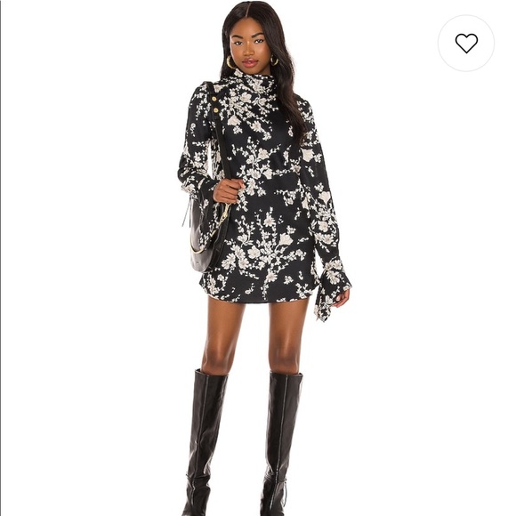 Free People Aries Mini Dress in Black Combo Dress - Picture 3 of 8